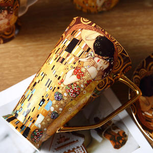 Mug à café rétro en céramique écologique de style moderne et romantique, petite tasse à thé de luxe pour la maison, cadeaux de mariage - Product Image 4