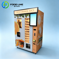 Volledig automatische real-time sapcentrifuge voor vers fruit, onbemande automaat voor versgeperst sinaasappelsap