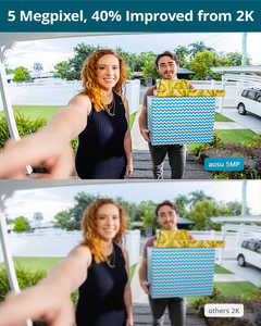 <span class=keywords><strong>AOSU</strong></span> 5MP Ultra HD Caméra de sonnette sans fil 2.4/5 GHz WiFi Sonnette vidéo Pas de frais mensuels Batterie Homebase/Fonctionne avec fil - Product Image 2