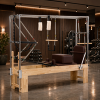 Reformer Pilates en chêne de qualité supérieure avec tour Cadillac 3-en-1, équipement de Pilates professionnel certifié CE, personnalisable pour studio