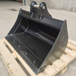 Cubo de masa inclinable hidráulica de fabricante de China, todos los 3-5T Mini excavadoras, retroexcavadora, Cubo de barro inclinable, cubos limpios - Product Image 2