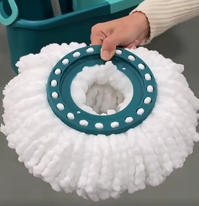 Vadrouille de remplacement compatible avec le système de vadrouille <span class=keywords><strong>Leifheit</strong></span> Clean Twist Disc 360 Spin Magic Mop pour tous les types de sols - Product Image 4