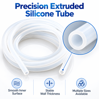 Tube en silicone de qualité alimentaire personnalisé, tube en silicone flexible translucide pour le transfert de fluides, fabricant OEM