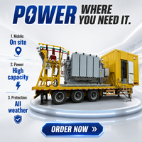 Poste de transformateur compact mobile préfabriqué triphasé 35 kV de type boîtier 630 kVA-3000 kVA pour installation solaire extérieure