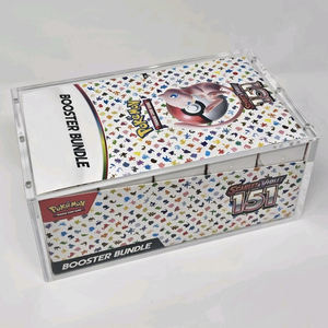 Acryl Magnetische Behuizing Compatibel Met <span class=keywords><strong>Pokemon</strong></span> 151 Booster Bundel Beschermende Clear Display Box Voor Ruilkaart Opslag Display - Product Image 2