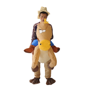 Costume de cheval de <span class=keywords><strong>cowboy</strong></span> <span class=keywords><strong>gonflable</strong></span> à monter (1,2-1,5 m) pour les fêtes costumées des enfants, cosplay - unisexe, couleur personnalisable - Product Image 5