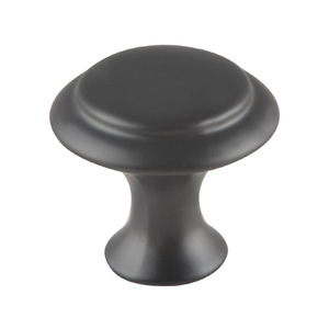 Furniture Handle And Knob Round Stainless Steel Black Drawer <b>Cabinet</b> Knob Minimalist Design Antirust Feature - Product Image 1