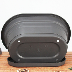 Drainage Design Minimalist <strong>Wall</strong> Mounted Plastic Hanging Planter Self Watering for Outdoor Indoor Garden Use Preventing Root Rot - Product Image 2