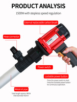 Pompe à fût électrique portable 220V antidéflagrante, résistante à la corrosion pour le transfert de produits chimiques et de gazole