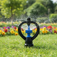Arroseur d'irrigation de pelouse et de jardin en plastique 360 engrenages Arroseur de jardin Vortex pour l'arrosage et l'irrigation Filetage 1/2 ''et 1/4''