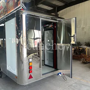 Carrito de Comida Móvil Popular en la UE, de Acero Inoxidable, para Helados y Donuts, para Venta Ambulante en la Calle - Product Image 2
