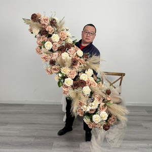 Nouvelle Décoration Réaliste pour Mariage et Rentrée Scolaire : Chemin de Table Personnalisé en Fleurs Artificielles en Soie pour Centre de Table - Product Image 3