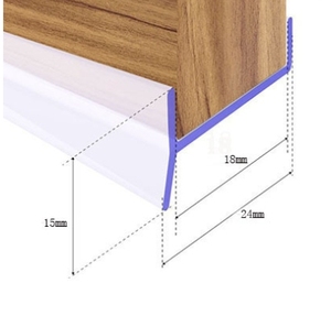 Transparent Water Stop <b>Strip</b> Plastic Water Stop <b>Strip</b> Solid Wood Baseboard - Product Image 2