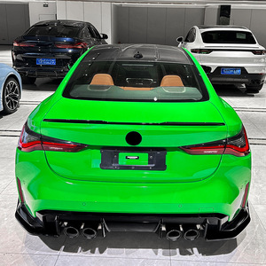 Amp-Z Rear Bumper Spoiler For Bmw M4 G82 G83 2021 Matte Piano Black Carbon Fiber Tuning Style - Product Image 1