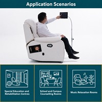 Fauteuil de relaxation musical ergonomique OEM ODM avec audio surround pour les services de psychologie et de réadaptation hospitaliers