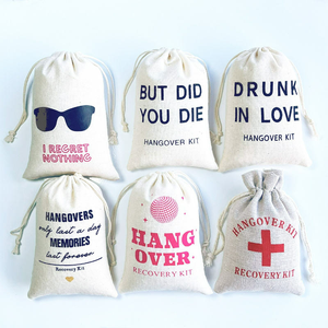 Kit de supervivencia de boda personalizado Bolsas de regalo de recuerdo de invitados Kit de <span class=keywords><strong>resaca</strong></span> personalizado para una sola fiesta - Product Image 6