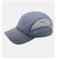 Gorra de béisbol de malla de alto rendimiento personalizada, de poliéster de secado rápido, de 6 paneles, con hebilla de cobre dorado, para golf y deportes, proveedor mayorista OEM a granel