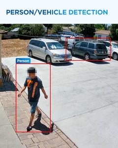 Turret luar ruangan 8MP mikrofon bawaan, kamera IP PoE deteksi wajah manusia penglihatan malam IR, pengawasan Video CCTV keamanan rumah 4K - Product Image 5