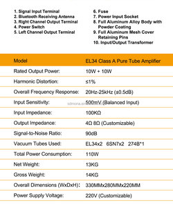 Amplificador de Tubos de Vacío MONA Audio, Amplificador de Clase A de un Solo Extremo <span class=keywords><strong>para</strong></span> Audiófilos y Amantes del Vinilo - Product Image 4