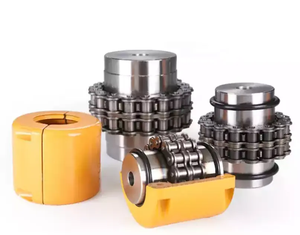 Chaîne à rouleaux en acier KC 4012 5018 8018 16018 24022 Pignon d'arbre rigide Accouplement cannelé flexible - Product Image 1