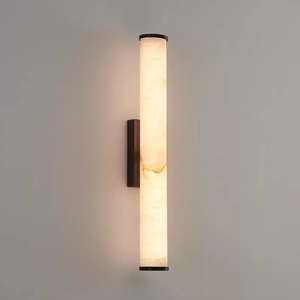 Marble <b>Wall</b> Lamp Cylindrical <b>Sconce</b> Modern LED <b>Wall</b> Light for Bedroom Living Room Corridor - Product Image 1