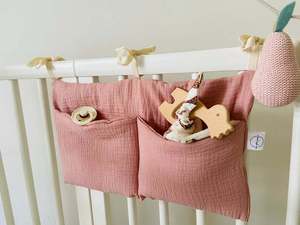 Lit de bébé sacs de <span class=keywords><strong>rangement</strong></span> suspendus coton nouveau-né berceau landau organisateur jouet chevet couche poche Nappy sacs - Product Image 3