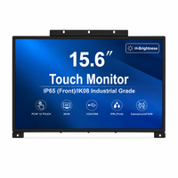 Layar LCD Industri 10.1-65 inci Monitor Layar Sentuh Open Frame Panel HMI Tahan Air IP65 untuk Kios Mesin Penjual Otomatis