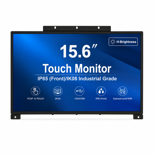 10.1-65inch Industrial LCD Display Touchscreen Monitor Open Frame HMI Panel IP65 Waterproof for Kiosk Vending Machine