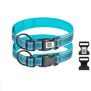 OEM personalizado Premium Durable Reflectante <span class=keywords><strong>Collar</strong></span> de perro de mascota Collares de entrenamiento para perros con código QR Etiqueta de identificación del perro - Product Image 1