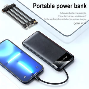 พาวเวอร์แบงค์ราคาประหยัด 10000mAh 2.4A ชาร์จเร็ว แรงดันคง<span class=keywords><strong>ท</strong></span>ี่ สำหรับโทรศัพ<span class=keywords><strong>ท</strong></span>์มือถือ iPhone พร้อมหน้าจอแสดงผล/สายชาร์จ 4 เส้น รุ่น KAXINSI KP-351 สีดำ - Product Image 6