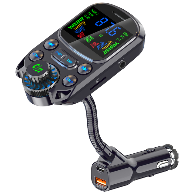 Car Wireless FM Transmitter Radio Adapter Aux Supports PD QC3.0 Quick Charging Lossless MP3 Music Player Car Kit