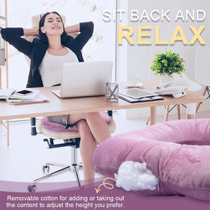 <span class=keywords><strong>Coussin</strong></span> de siège en forme de beignet rembourré pour soulager les douleurs du coccyx et du queue-de-cheval, la récupération post-chirurgicale, et la réduction de la pression lors de la position assise, pour la maison et le bureau - Product Image 6
