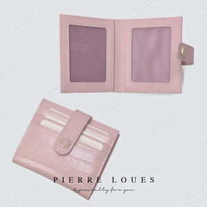 กระเป๋าใส่บัตรและเหรียญสำหรับผู้หญิง Pierre Loues ลายหนังจระเข้ สีนมชา รุ่นซัมเมอร์ 2024 - Product Image 1