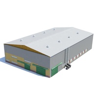 Construcción de edificios con estructura de acero, fabricación de luz, almacén prefabricado, taller, hangar