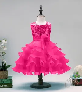 알리바바 부티크 소녀 의류 귀여운 드레스 서양 파티웨어 드레스