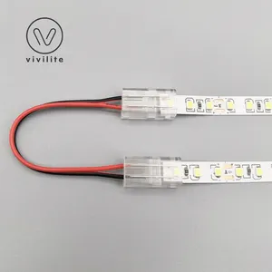 New 4 Pin Slim 8mm Cable For Single Color Nicelux To 3pin 10mm Light Waterproof Strips 5amp Connectors Screw Led Strip Connector