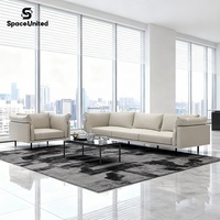 Canapé de bureau multifonctionnel en tissu de qualité supérieure, style nordique, pour la réception, meubles de Foshan, SpaceUnited