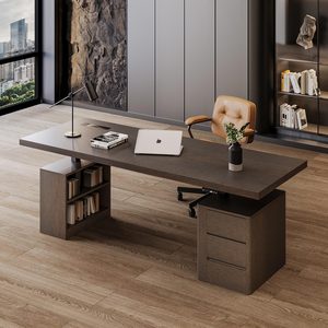 Scrivania Moderna in Legno Massello con Altezza Regolabile, Scrivania Nordica Personalizzata in Legno Massello per Studio e Calligrafia - Product Image 4