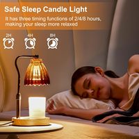 LANJO Lampe chauffe-bougie d'aromathérapie en gros, contrôlable par application mobile, chauffe-bougie à brancher, diffuseur de cire fondue