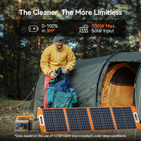 Powerstation Batteries Lithium Ion Mini Camp Onduleur Générateur Électrique Solaire Charge 320W Centrale Électrique Portable