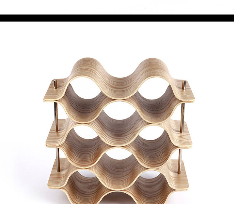 Portabottiglie In Bambù – Reggetta Moderna Per Vino, Nature Decoration, Ideale Per Tavolo E Cucina