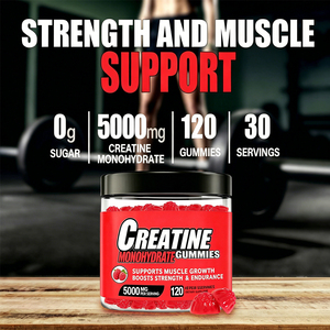 Creatina Monohidratada, Gomitas Pre-Entrenamiento de 5000mg, Veganas, con Logotipo Personalizado, Marca Privada para Mujeres - Product Image 3
