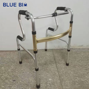 <span class=keywords><strong>Aide</strong></span> à la marche pliable légère à quatre pieds BLUE BIO réglable en hauteur pour les personnes âgées, assistance à la marche en intérieur et en extérieur - Product Image 2