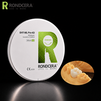 Bloc de zircone dentaire Rondcera SHT-ML Pro 4D 800MPa-1300MPa de qualité robuste, directement de l'usine chinoise, pour implants dentaires