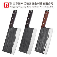 Set pisau daging profesional 4CR13 pisau daging hitam pisau koki Mesir Set pisau dapur tempa tangan Viking