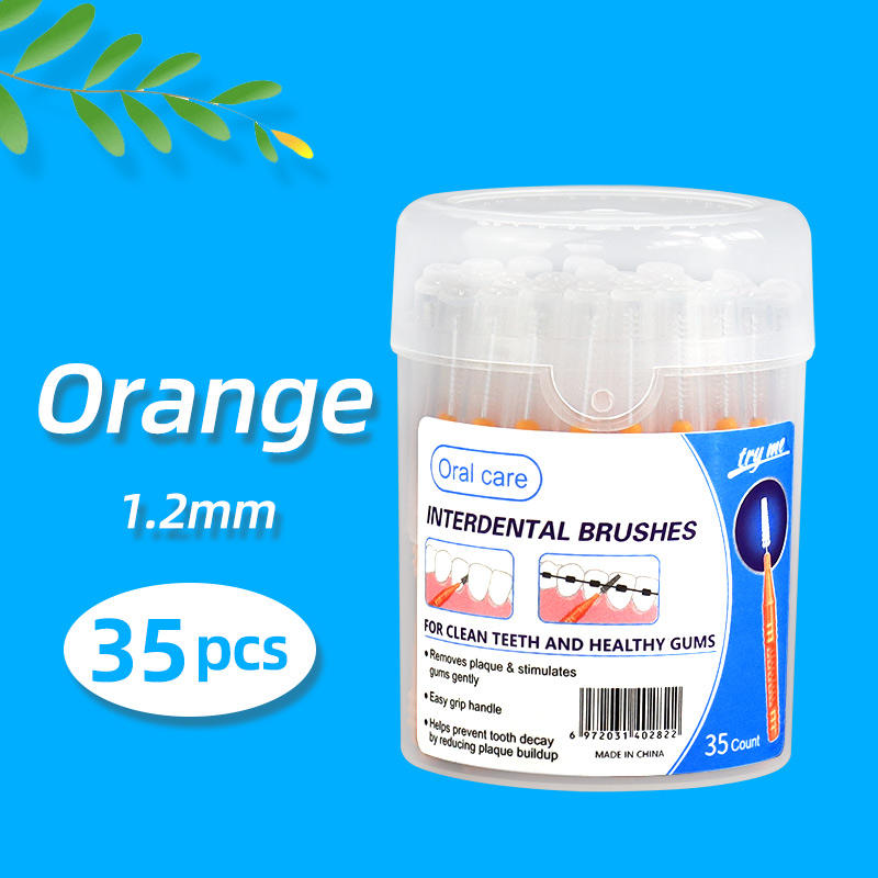 YFS004-Orange 1. 2-35 pics dans une boîte ronde en plastique