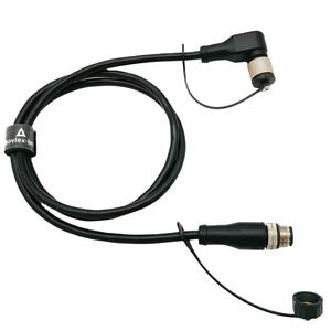 Benutzer definierte 5-polige Kunststoff-Staub gewinde kappe mit Riemen M12 A Code-Anschluss Staubs chutz - Product Image 1