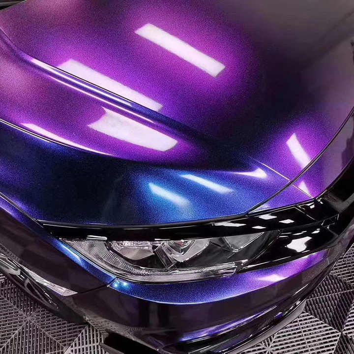 WRAPMASTER Wholesale Aurona Purple to Blue Gloss Diamond Chameleon Car  Vinyl Wrap Sticker