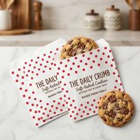 Sacs en papier personnalisés à prix d'usine pour plats à emporter, sacs jetables en papier sulfurisé résistants à la graisse pour biscuits, emballage pour la restauration et la pâtisserie