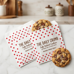 Sacs en papier personnalisés à prix d'usine pour plats à emporter, sacs jetables en papier sulfurisé résistants à la graisse pour biscuits, emballage pour la restauration et la pâtisserie - Product Image 3